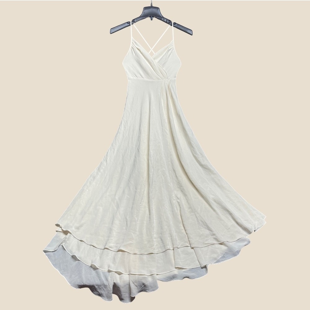 Ivory Silk Wedding Dress Train Editorial Elegant Simple Chic Clean J Crew Luxury